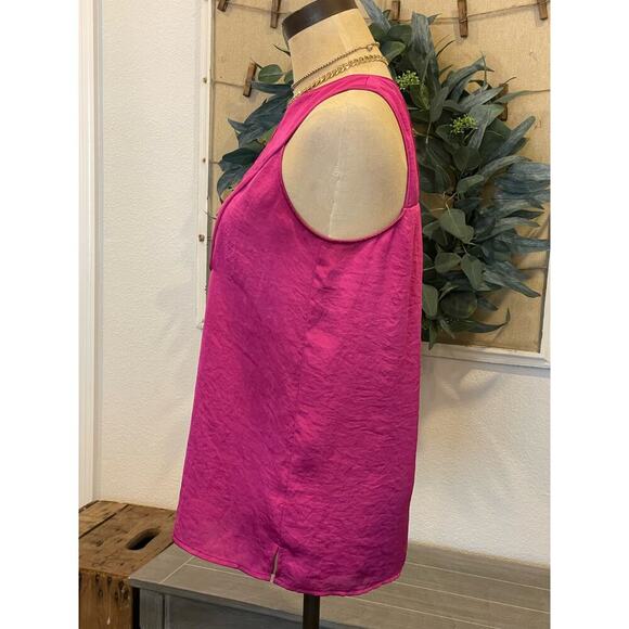 MAEVE by Anthropologie Fushia Pink Tank Blouse Shirt Women's size 0 - Picture 7 of 10